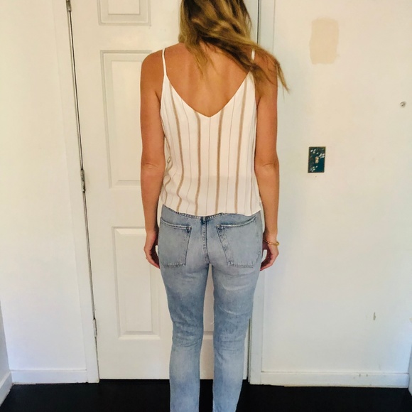 L/Academie The Ruffle Cami in Stripe - Picture 6 of 6